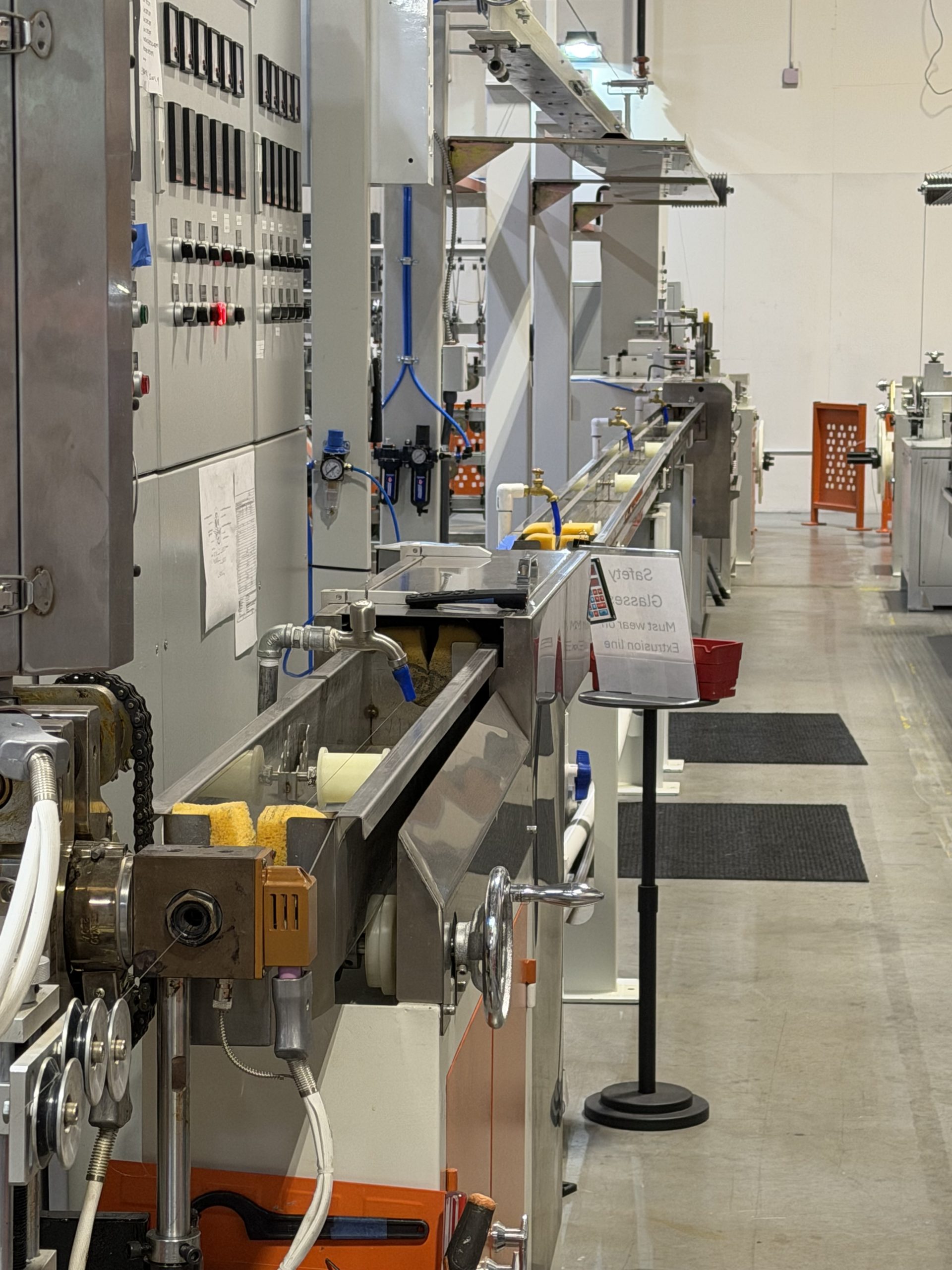 Spearhead Cables extrusion line — Made in the USA